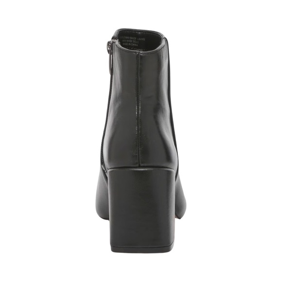 VINCE CAMUTO • Black Leather Oskana Ankle Bootie - Picture 4 of 7